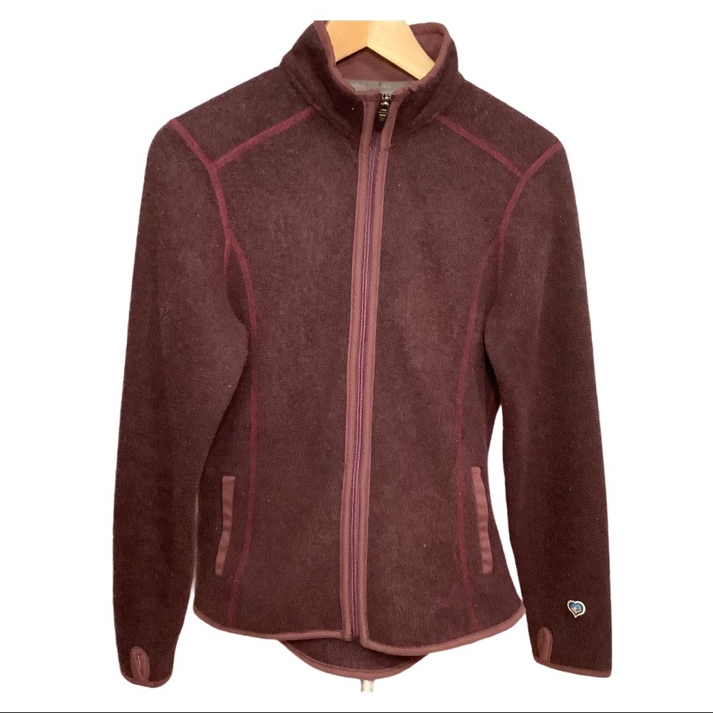 Kuhl fleece purple zip jacket small